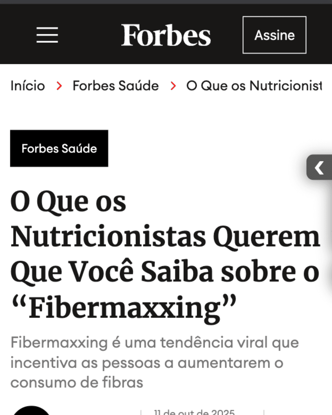 Mídia sobre saúde intestinal