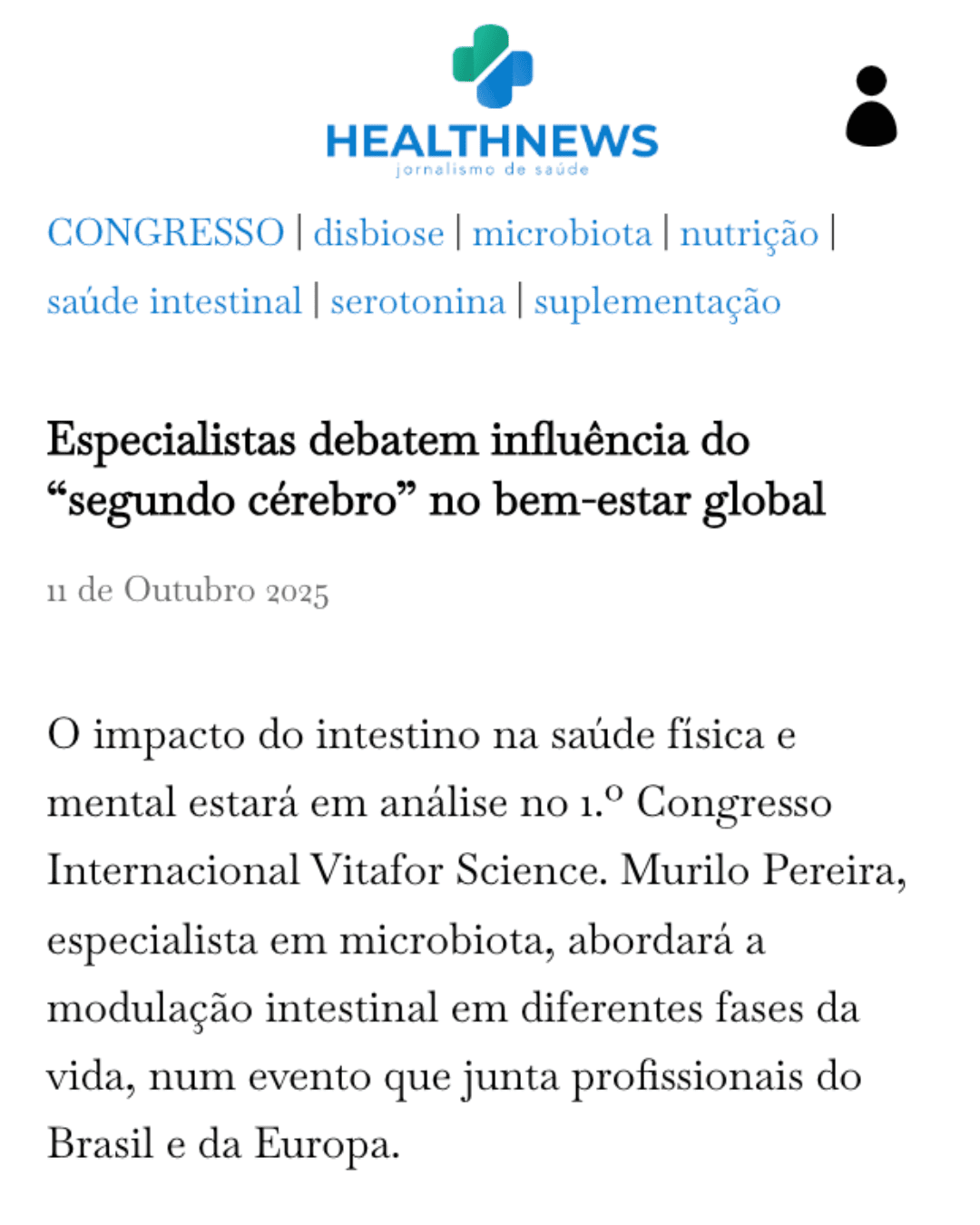 Mídia sobre saúde intestinal
