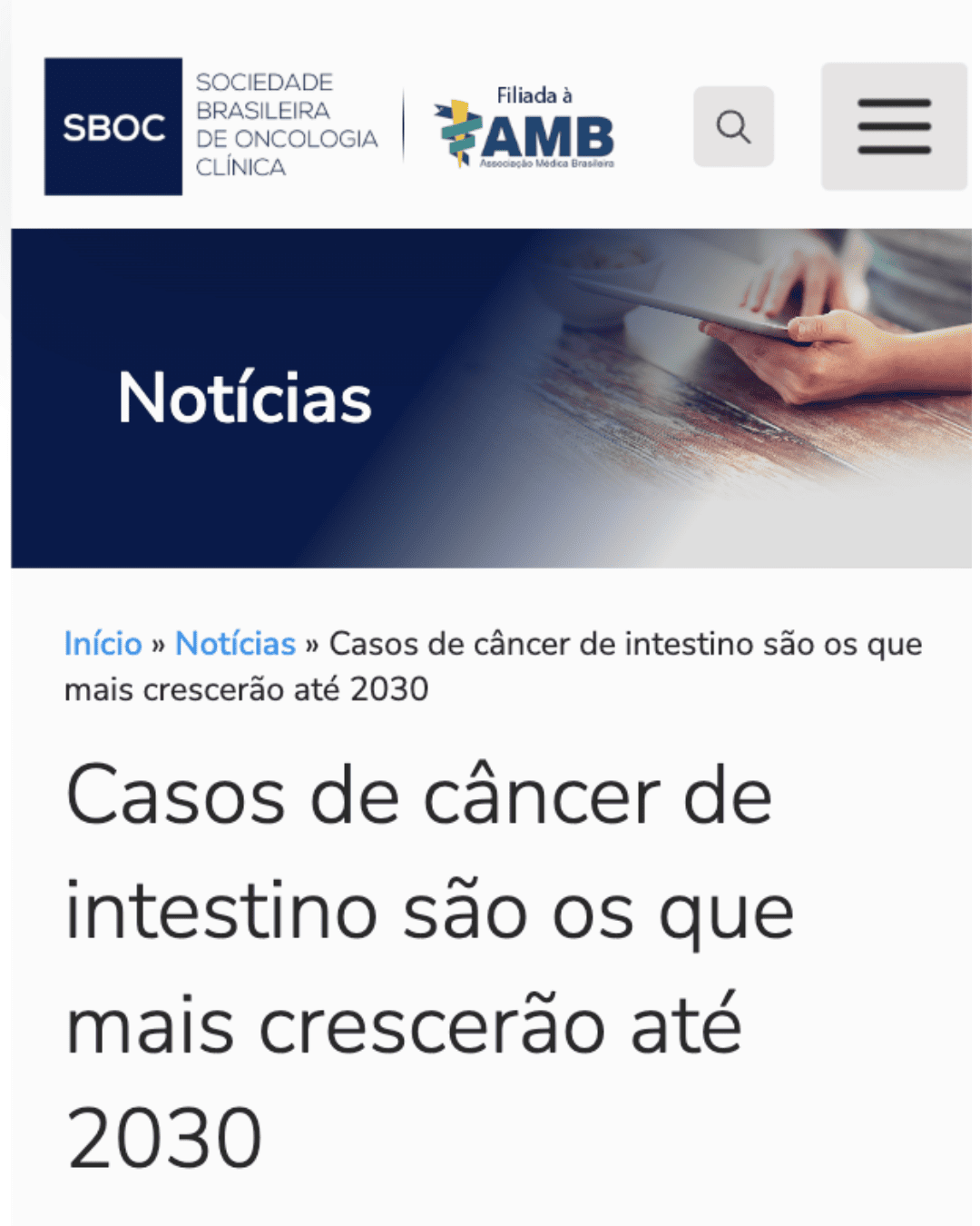 Mídia sobre saúde intestinal